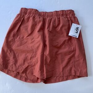 Marlin Men's Swimsuit Bathing Suit Boardshorts Size Large Pumpkin Orange Pockets